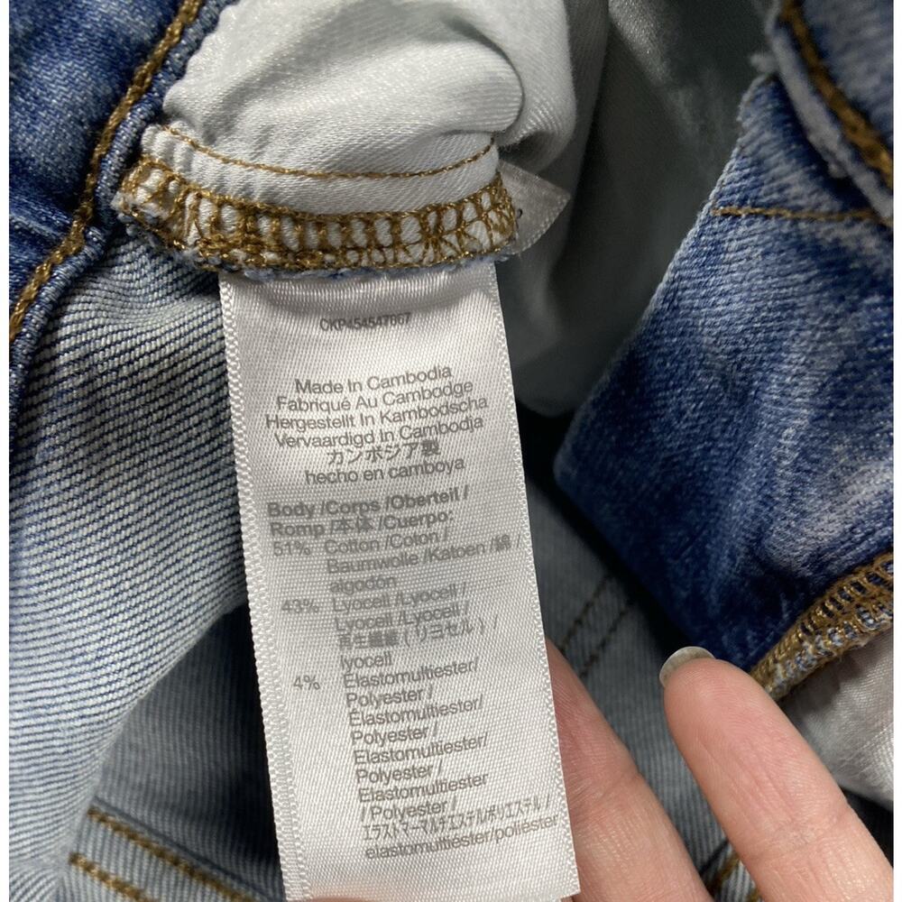 Madewell Jeans Womens 29 Blue The Perfect Vintage Jean Raw Hem - Picture 8 of 14